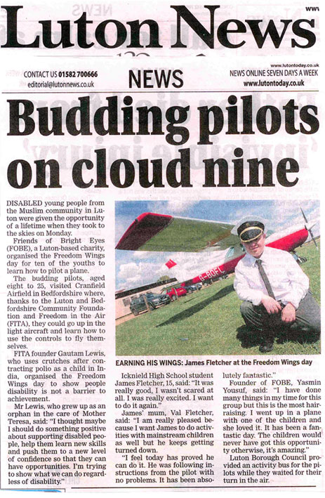 Luton News | Freedom Wings | August 2011